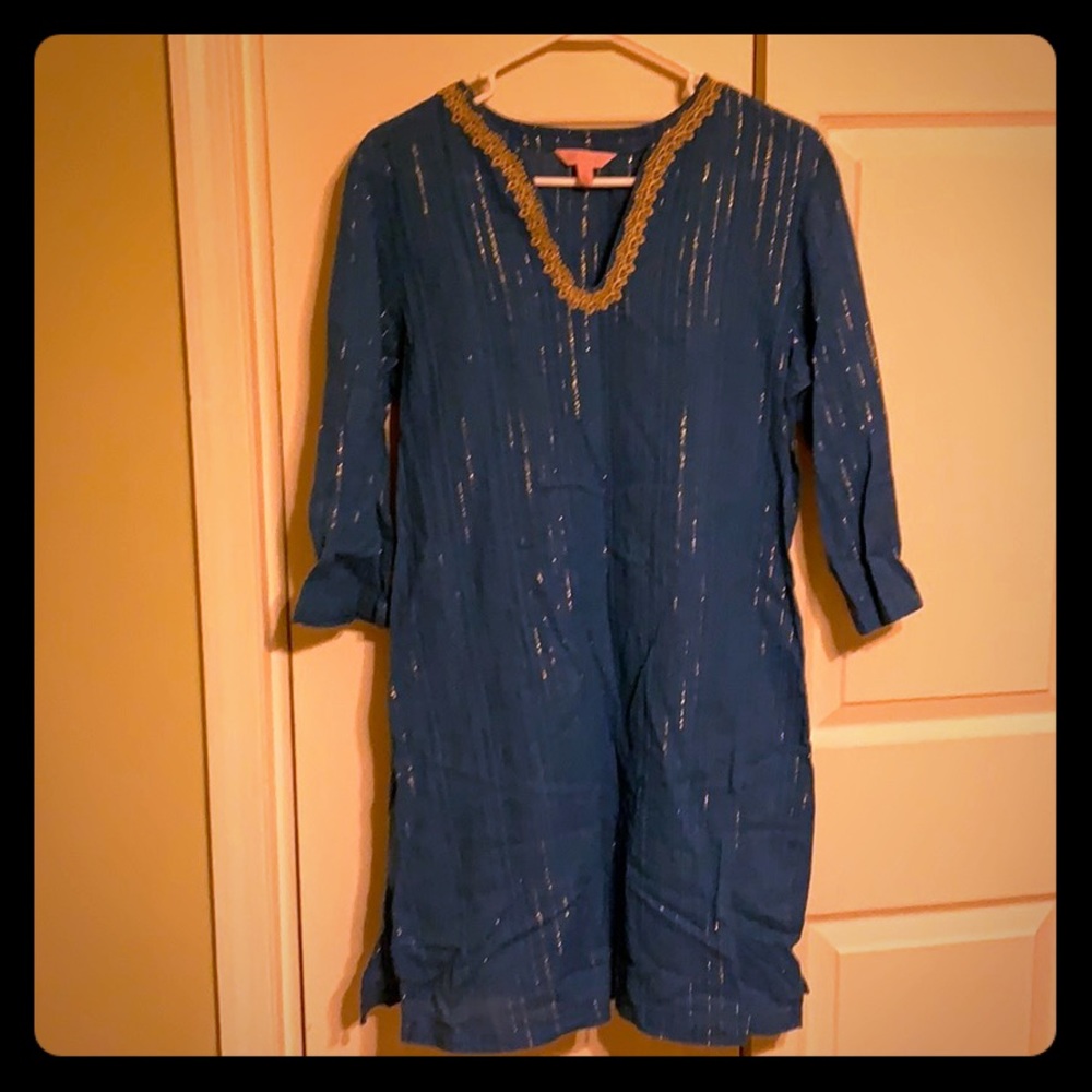 Lilly Pulitzer Blue Swim Coverup